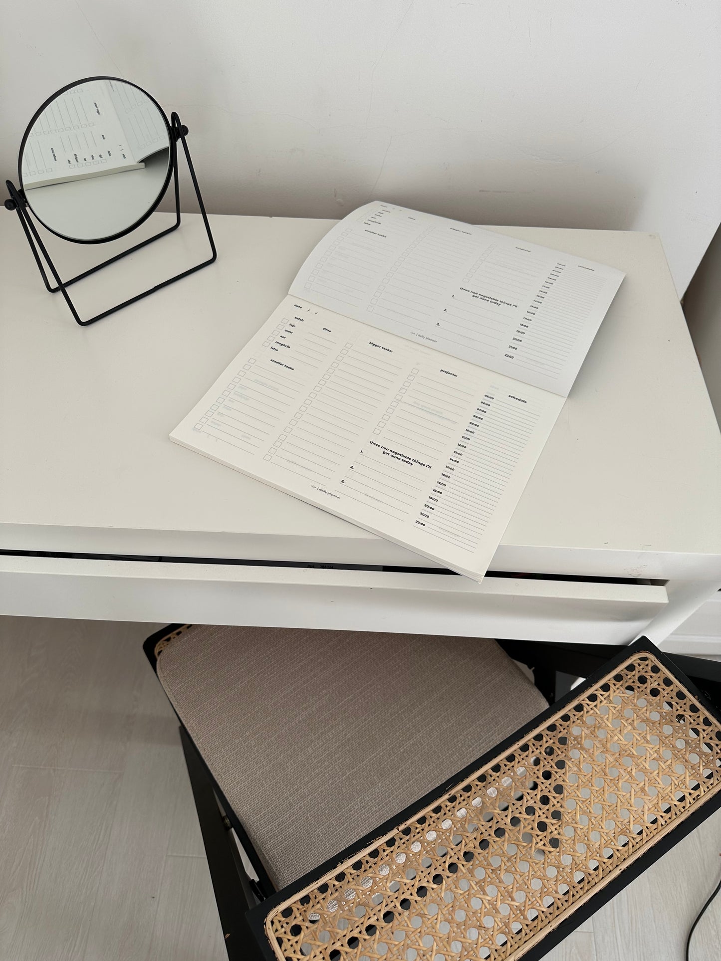 Persian Blue A4 Daily Muslim Planner Pad