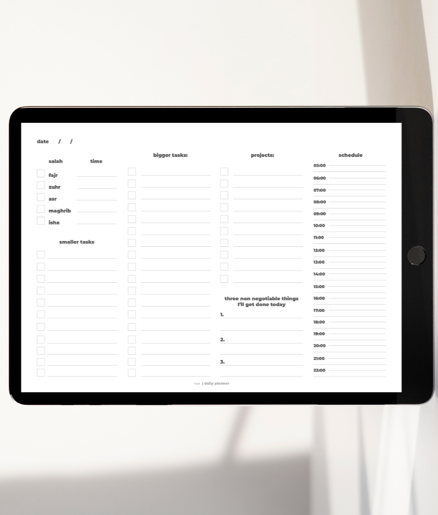 digital muslim planner ipad android